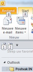 inbox zero alt+1 alt+2 sneltoets lege mailbox